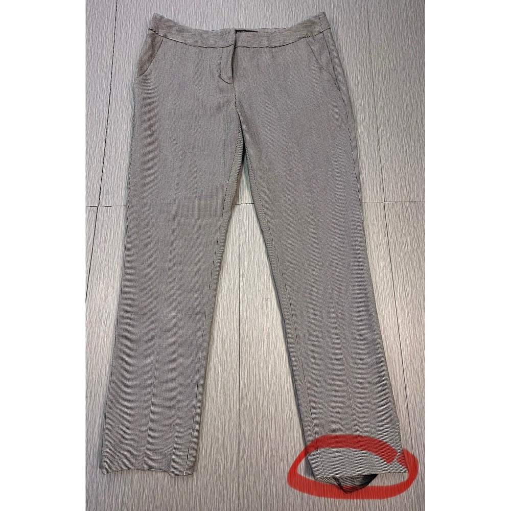 Amanda & Chelsea Pants, SZ: 6 - Checkered Houndstooth Work Attire Black & White